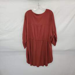 Torrid Brown Elastic Waist Midi Dress WM Size 4X NWT alternative image