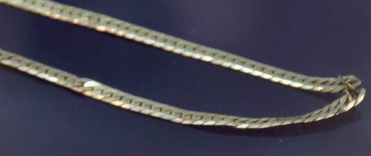 14K Gold Herringbone Chain For Repair 3.5g image number 5