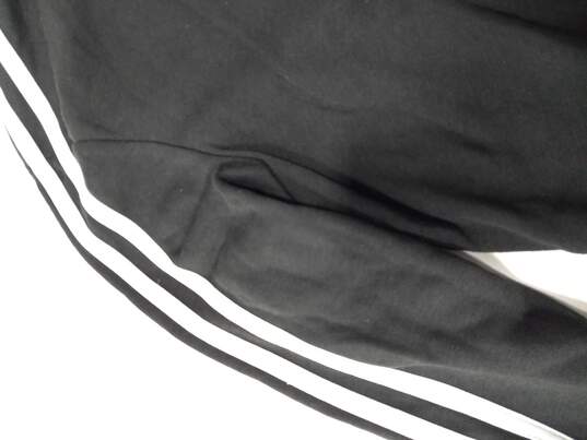 Adidas Women's Essentials Three Stripe Black Cotton/Polyester Hoodie L image number 2