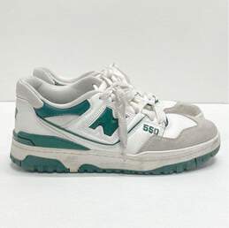 New Balance 550 Leather Low Sneakers White Green 7