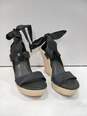 UGG Jules Black Strappy Wedge Sandals Women's Size 10 image number 1