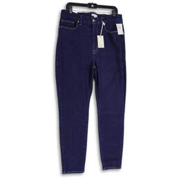 NWT Womens Blue Denim Medium Wash 5-Pocket Design Skinny Jeans Size 14-18