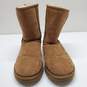 UGG Classic Short II Chestnut Brown Suede Fur Boots Women's Size 6 image number 2