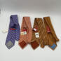 NWT Mens Multicolor Silk Abstract Adjustable Pointed Neckties Lot of 4 image number 2