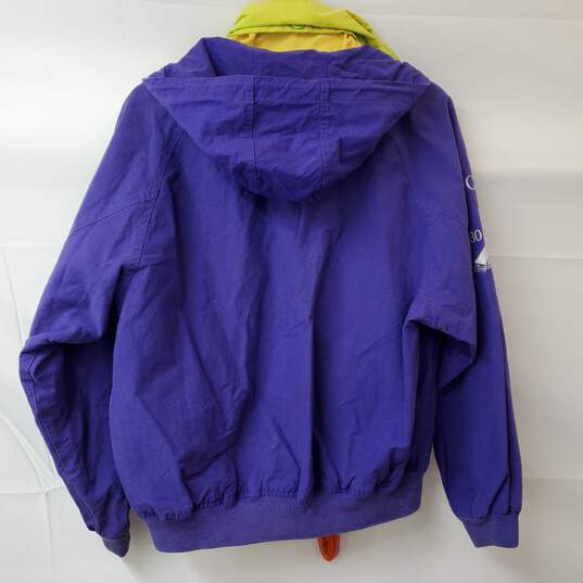 Nautica Challenge J-Class Cotton Blend Purple & Yellow Jacket Men's M image number 2