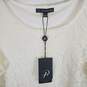 Adrianna Papell Women White Blouse SZ L NWT image number 3