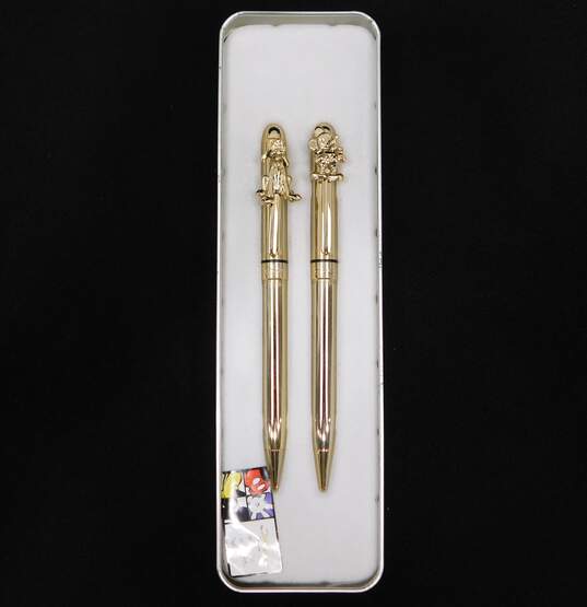 Disney Souvenir Memorabilia Disneyland 50th Watch & 60th Compact Mirror Keychain Pens image number 16