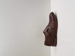 Johnston Murphy Conard Double MonkCap Toe Shoes Mens  Size 12 Leather Brown Strap