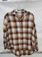 Women Madewell Flannel Side-Button Oversized Ex-Boyfriend Shirt Size-S image number 1