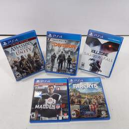 Lot of 5 Assorted Sony PlayStation 4 PS4 Video Games alternative image