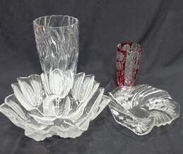 Bundle of Assorted Lead Crystal Glass Bowls & Cup