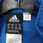 Adidas Men's Blue/Black Full Zip Mock Neck Track Jacket Size XL image number 3