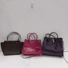 3pc Bundle of Assorted Women's Michael Kors Handbags