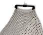 NWT Womens White Black Polka Dot Side Zip Pleated Midi Flared Skirt Size 2 image number 4