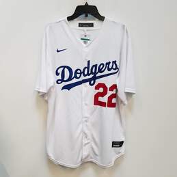 NWT Mens White Los Angeles Dodgers #22 Baseball MLB Jersey Size XL