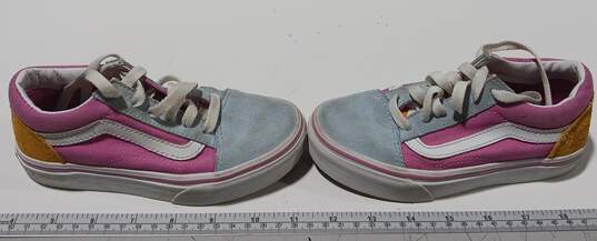 Vans Kids Old Skool Multicolor Lace Up Low Top Color Block Sneaker Shoes Size 12 image number 3