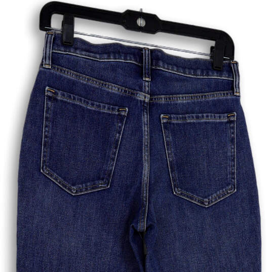 NWT Womens Blue Denim Medium Wash Pockets Skinny Leg Jeans Size 28P image number 4