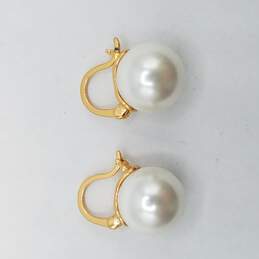 Sterling Silver Pearl earring5.8g alternative image