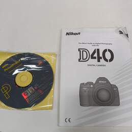 Nikon D40 Digital Camera & Accessories in Bag alternative image