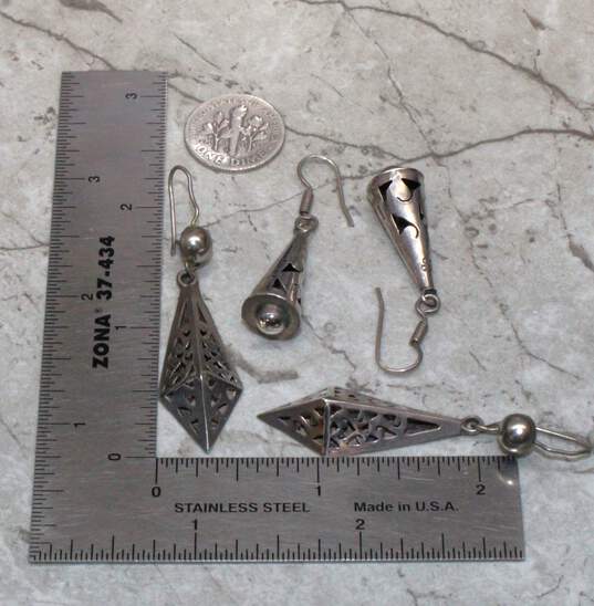 Bundle of 2 Taxco Sterling Silver Earrings image number 6