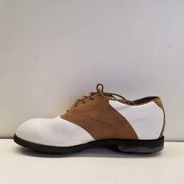 Nike Airliner White Brown Saddle Golf Shoes Cleats Men US 8 alternative image