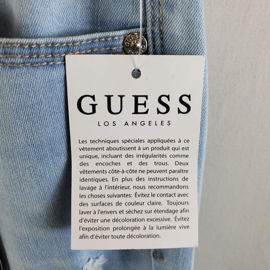 Guess Women Blue Washed Skinny Jeans Sz 26 NWT image number 5
