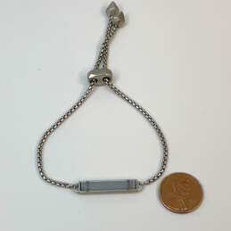 Designer Kendra Scott Silver-Tone Stan Rhodium Slide Adjustable Chain Bracelet alternative image
