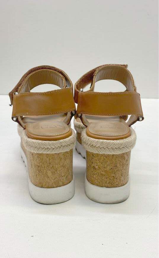 Marc Fisher Gylian Brown Platform Wedge Sandals Women 5.5 image number 4