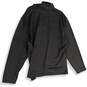 Mens Gray Mock Neck Long Sleeve Quarter Zip Pullover Sweatshirt Size XXL image number 2