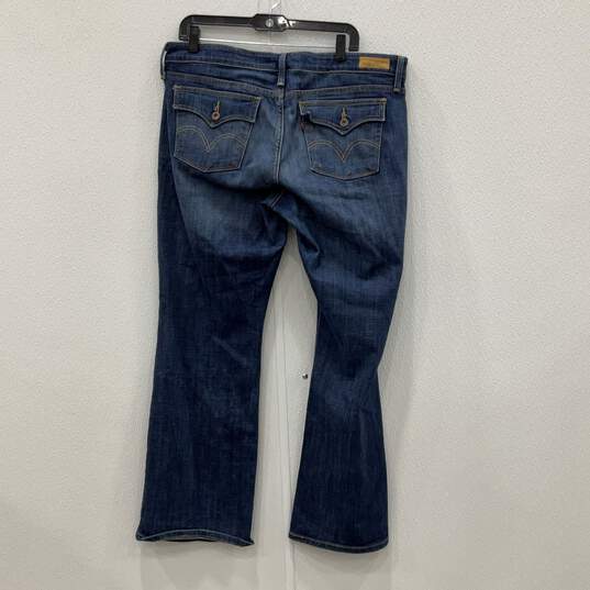 Womens Blue 545 Denim Medium Wash 5 Pocket Design Bootcut Leg Jeans Size 16 image number 2
