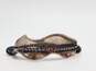 Hagit Gorali Sterling Silver Ripple Beaded Leather Bracelet 19.5g image number 1