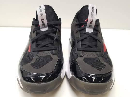 Air Jordan Air 200E Black White Fire Red Athletic Shoes Men's Size 12 image number 4