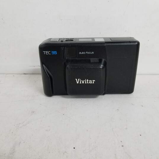 UNTESTED Vintage Vivitar Tec45 35mm DX Film Camera w/ Auto Focus & Flash image number 1