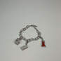 Designer Swarovski Silver-Tone Adjustable Link Chain Classic Charm Bracelet image number 2