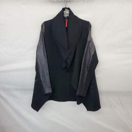 Spanx Black Draped Front Jacket WM Size L NWT