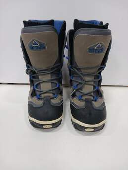 Vintage Airwalk Unisex Blue/Black/Gray Snowboarding Boots Size 7 Men's & Size 8 Women's