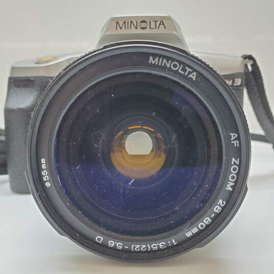 Minolta Maxxum 3 SLR 35mm Film Camera With 28-80mm Lens Untested image number 3