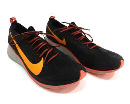 Nike Zoom Fly Flyknit Black Flash Crimson Men's Shoes Size 11.5