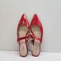 Zara Slingback Pointed Toe Mules Red 6.5 image number 6