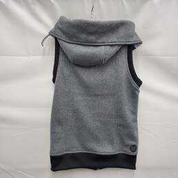 Burton Dryride WM's Snowboard WM's Heathered Gray Full Zipper Hooded Vest Size MM alternative image