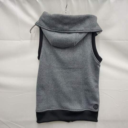 Burton Dryride WM's Snowboard WM's Heathered Gray Full Zipper Hooded Vest Size MM image number 2