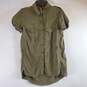 FreePeople Women Green Button Up Sz S image number 1