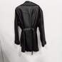 Wilsons Leather Black Leather Belted Jacket Men's Size L image number 2