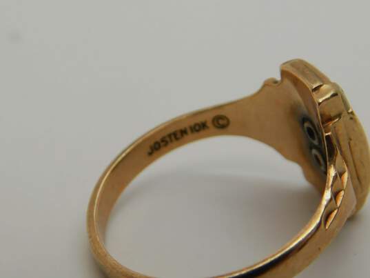 Vintage 10k Yellow Gold Class Ring 3.2g image number 6