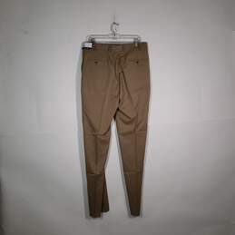 NWT Mens Regular Fit Slash Pockets Straight Leg Flat Front Dress Pants Size 35 alternative image