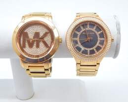Michael Kors Gold Tone MK-3397 & MK-3394 Watches 197.2g
