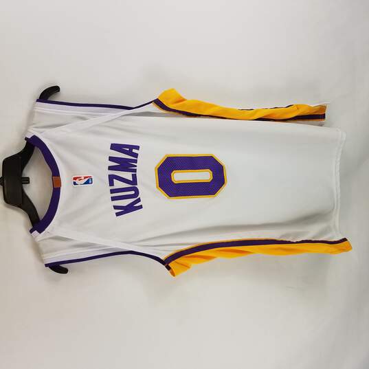 Wish Lakers Kyle Kuzma #0 Men White Jersey No Size image number 2