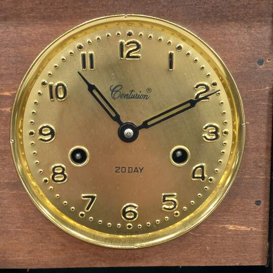Vintage Centurion Wind Up Wooden Wall Clock image number 3