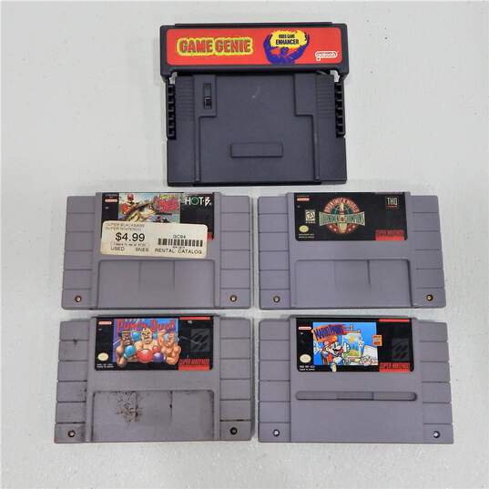 5 ct. SNES Super Nintendo Game Lot image number 1