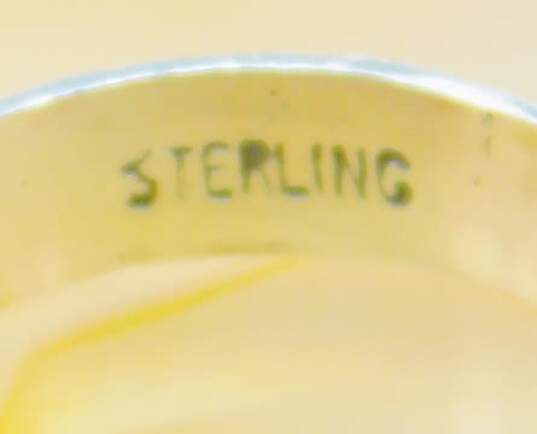 Sterling Silver Green Lab Spinel Floral Vine Ring Variety 17.8g image number 4